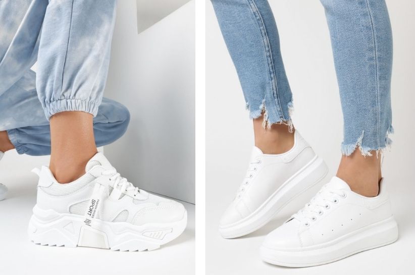 Sneakers albi – stilizări pentru fiecare ocazie